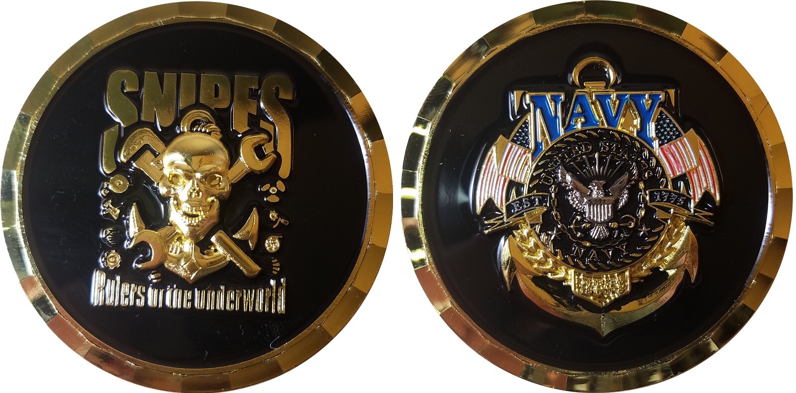 US NAVY SNIPES RULERS OF THE UNDERWORLD 2" CHALLENGE COIN OCPM 7