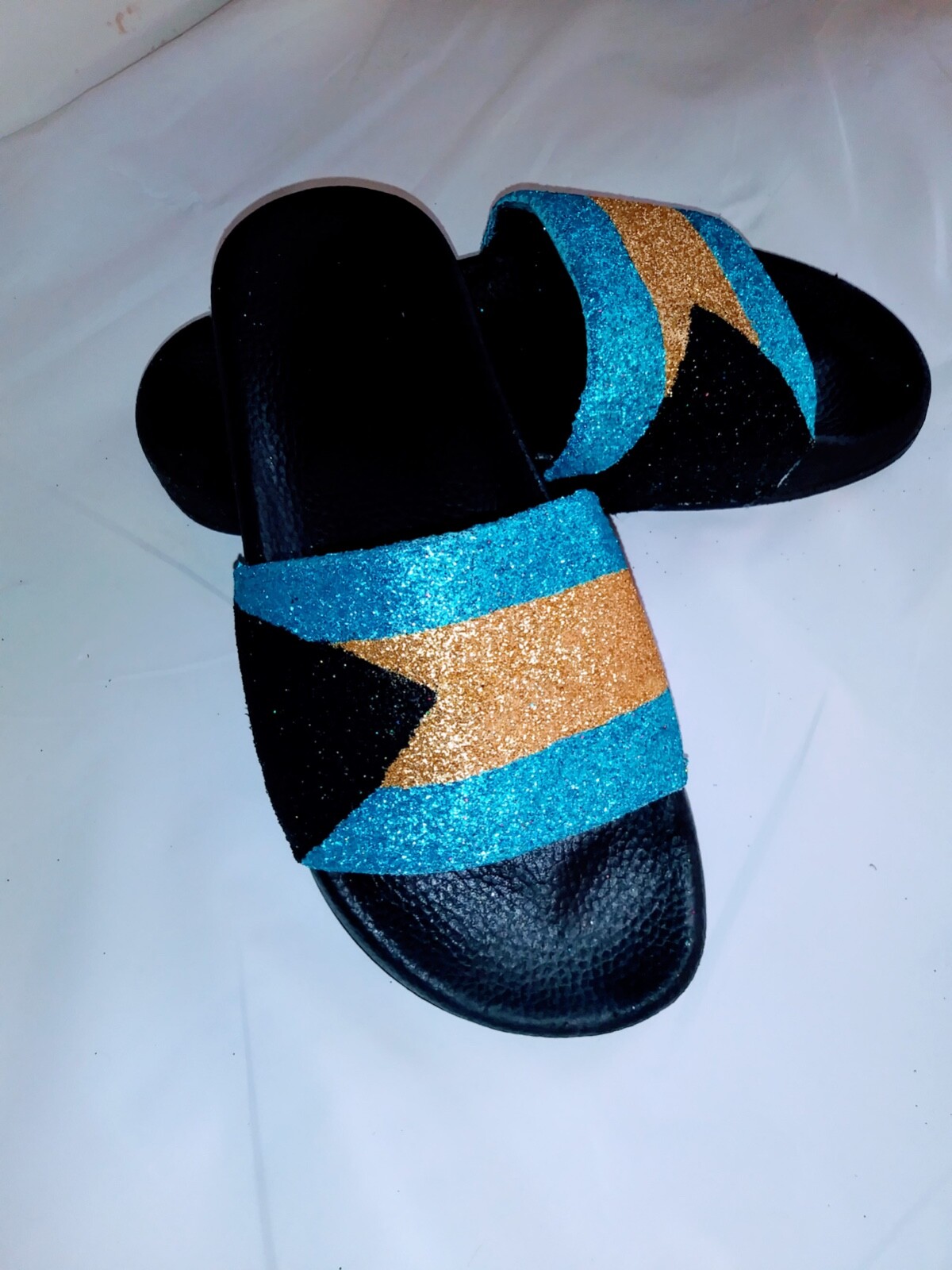 Bahamas flag Unisex Sparkling Handmade Island Slippers
