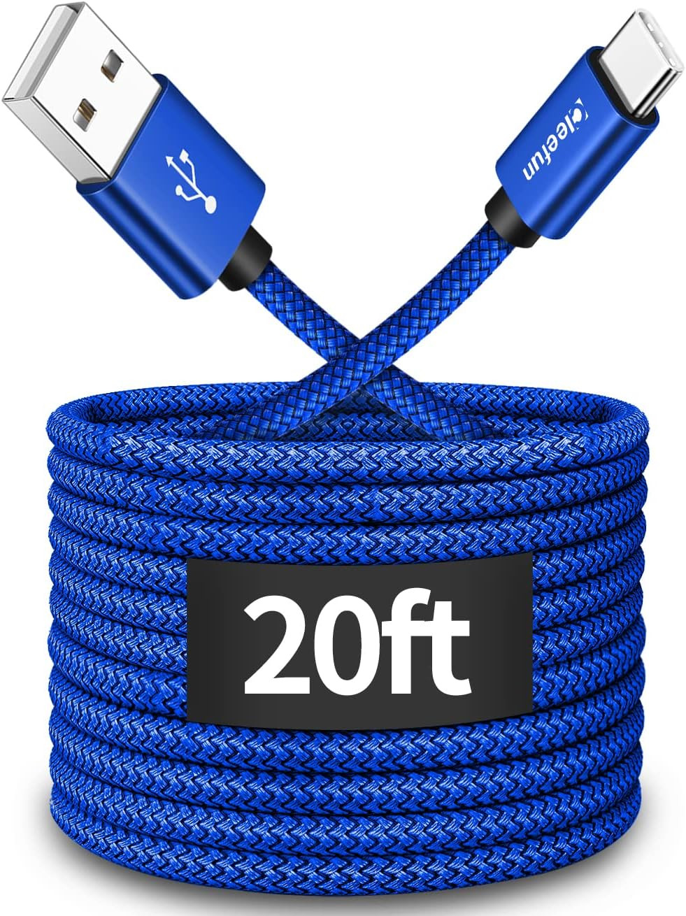 20Ft Extra Long USB Type C Cable USB a 2.0 to USB C Cable Nylon Braided Charger