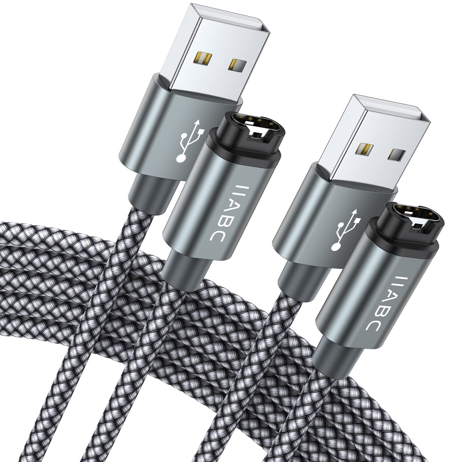 Charger Cable Compatible with Garmin Watch, 2Pack 3.3FT USB Charger Cable Dat...