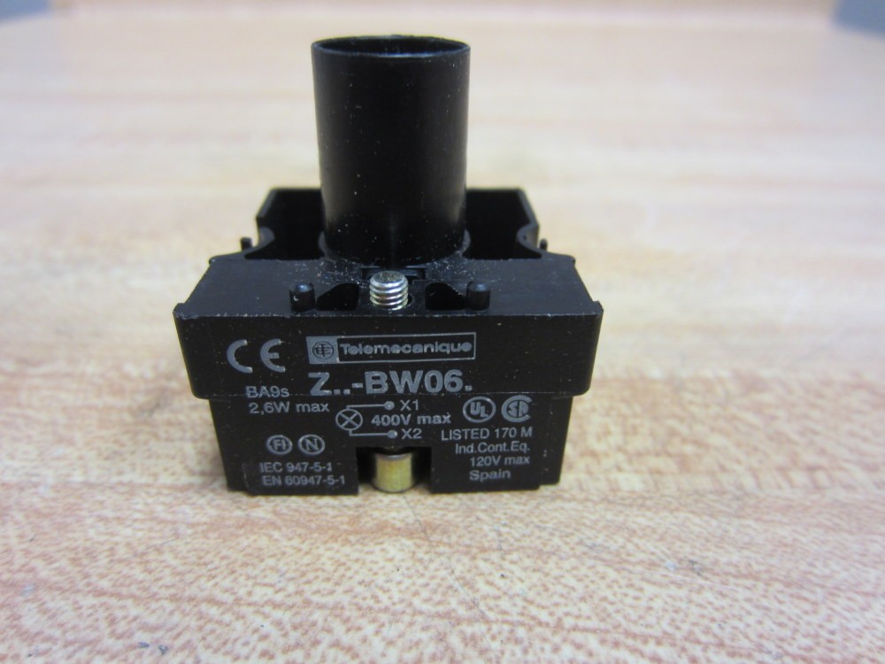 Telemecanique Z-BW06 Lamp Module W/O Bulb