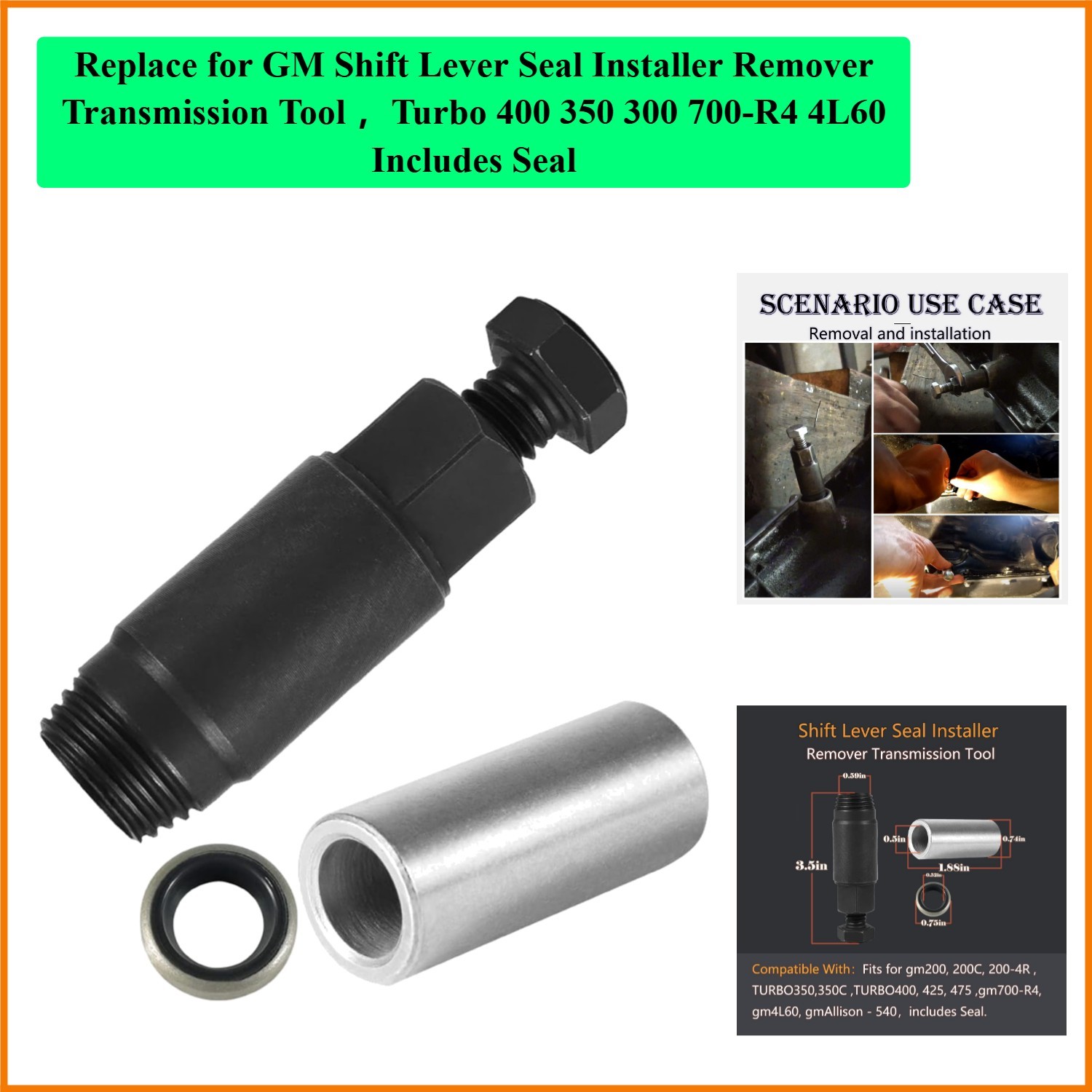 Replace for GM Shift Lever Seal Installer Remover Transmission Tool ，Turbo 40...