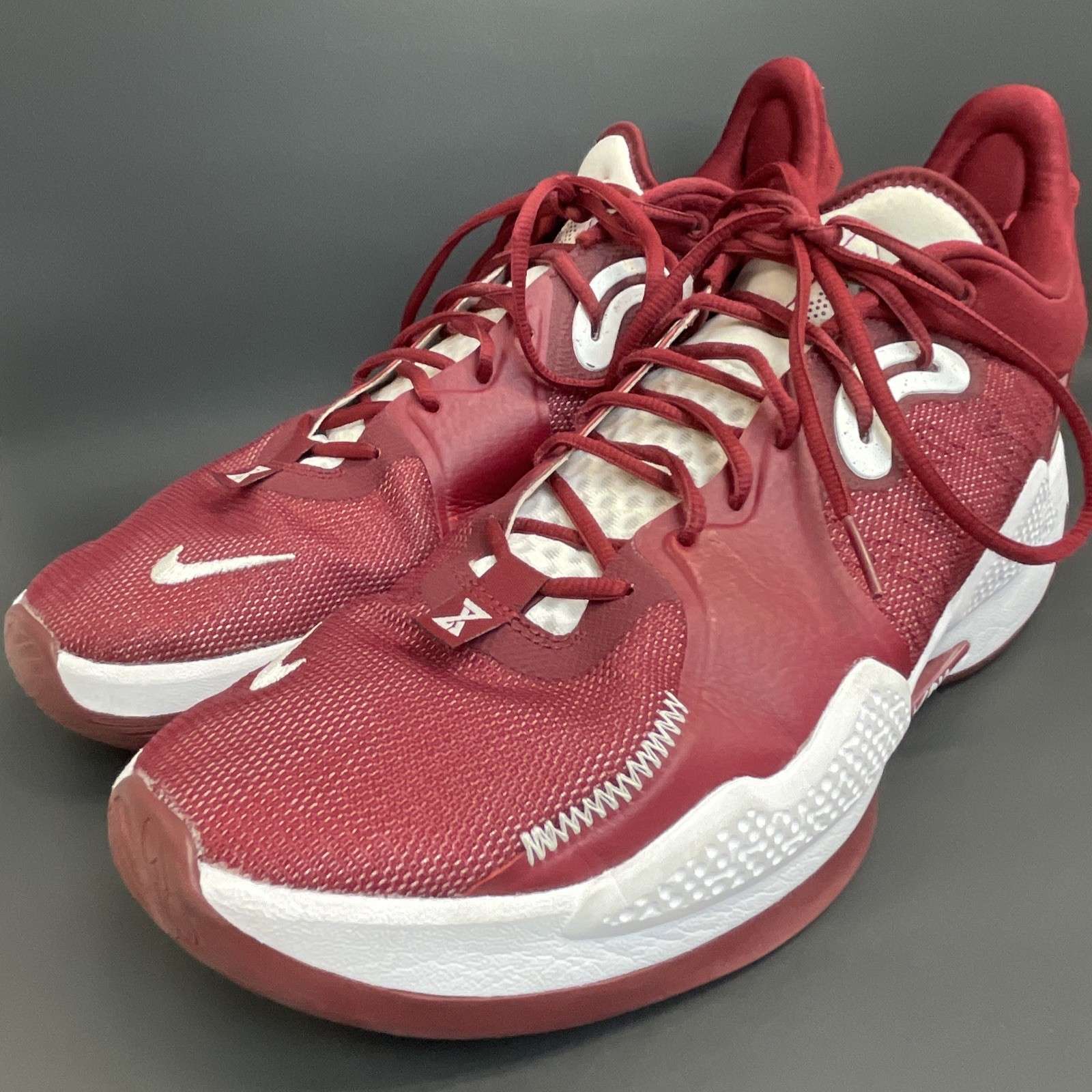 Nike Paul George PG 5 TB Promo Basketball Mens Size 15 Maroon Red DM5045-601