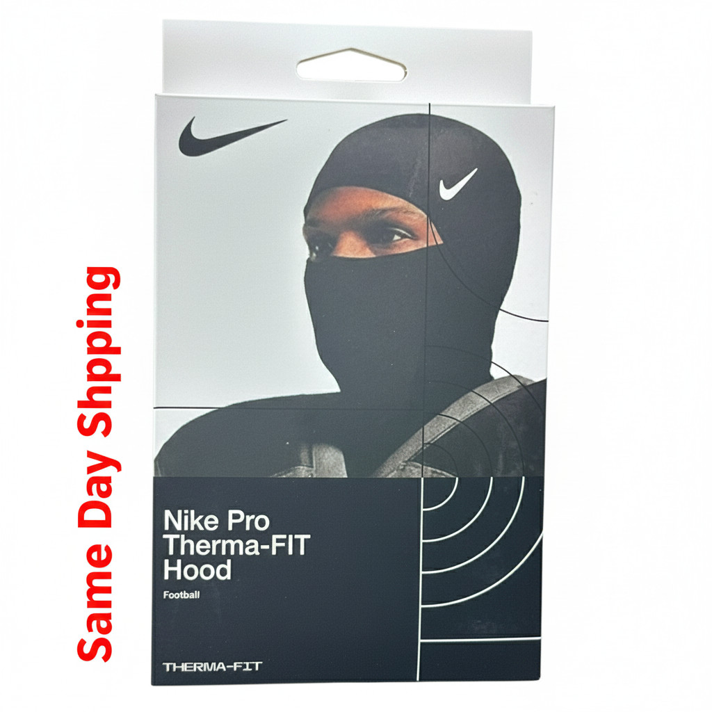 Nike Pro Therma-Fit Hyperwarm Hood Ski Mask Black SHIPMENT SAME DAY!