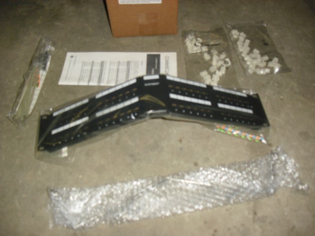 New CommScope 48-Port Modular patch  Angled  Panel 1100A GS3-48  760066571