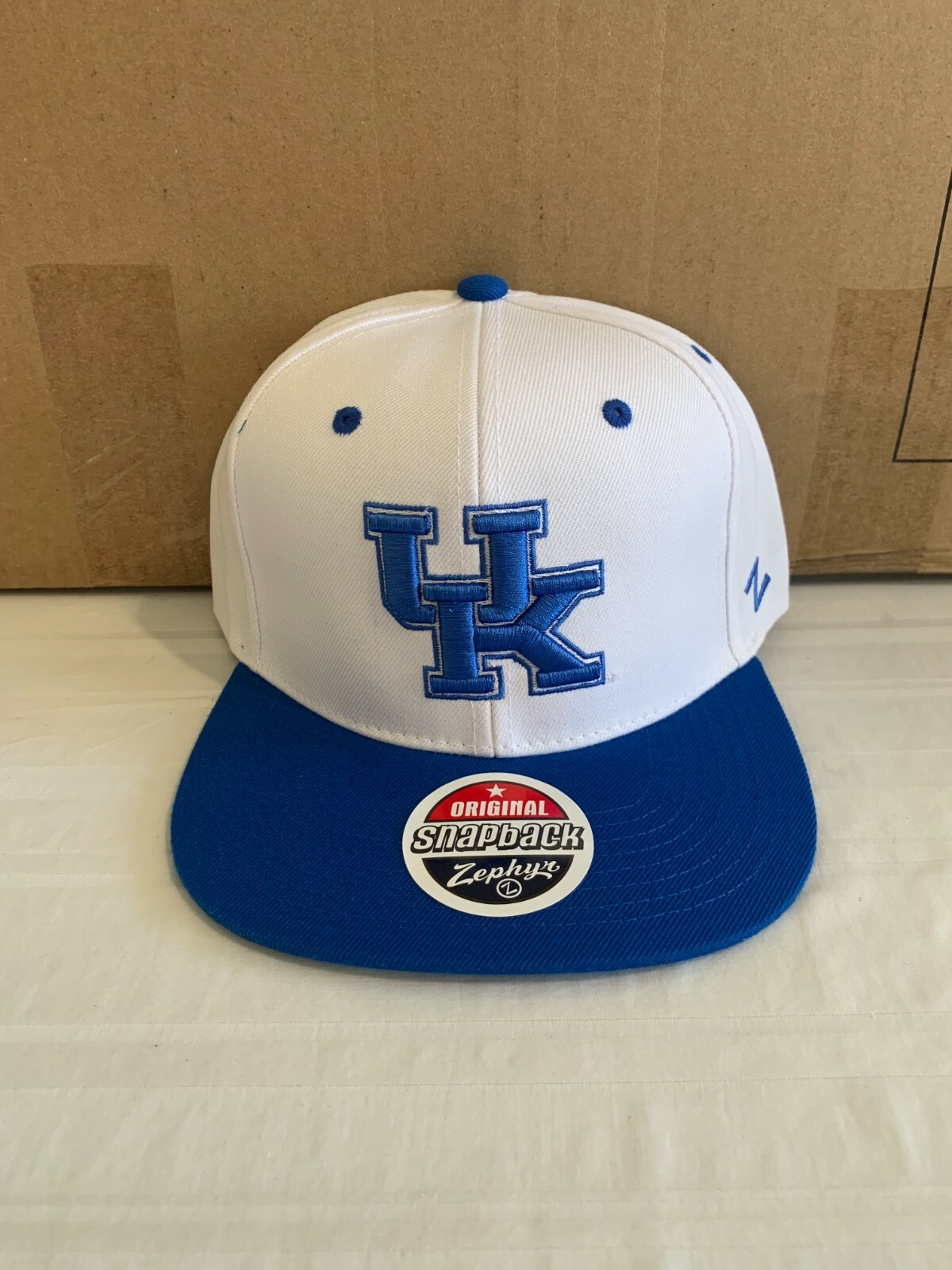 Kentucky Wildcats NCAA Zephyr White Two-Tone Adjustable Snapback Hat