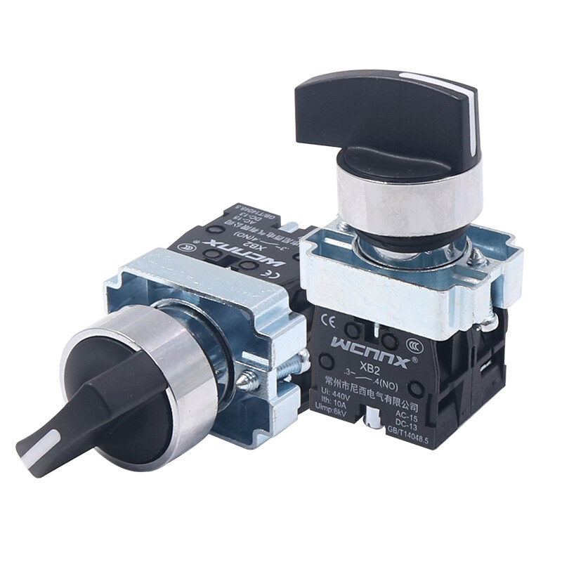 22mm Rotary Control Switch 2/3 Position Panel Mount Changeover Selector XB2 10A