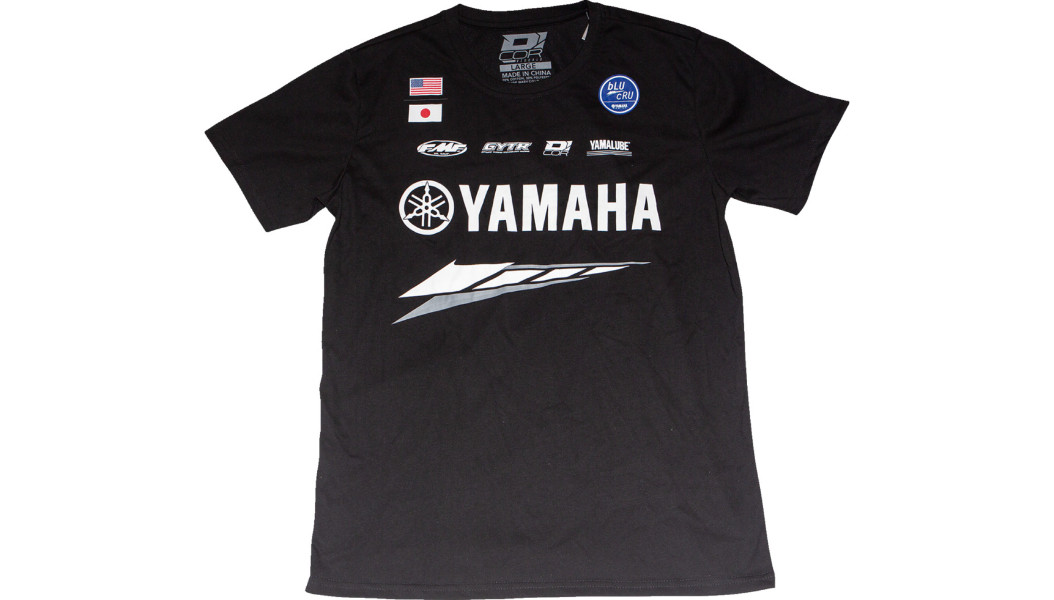 NEW D'COR VISUALS 80-126-3 Yamaha Factory T-Shirt - Black - Large - MOTORCYCLE