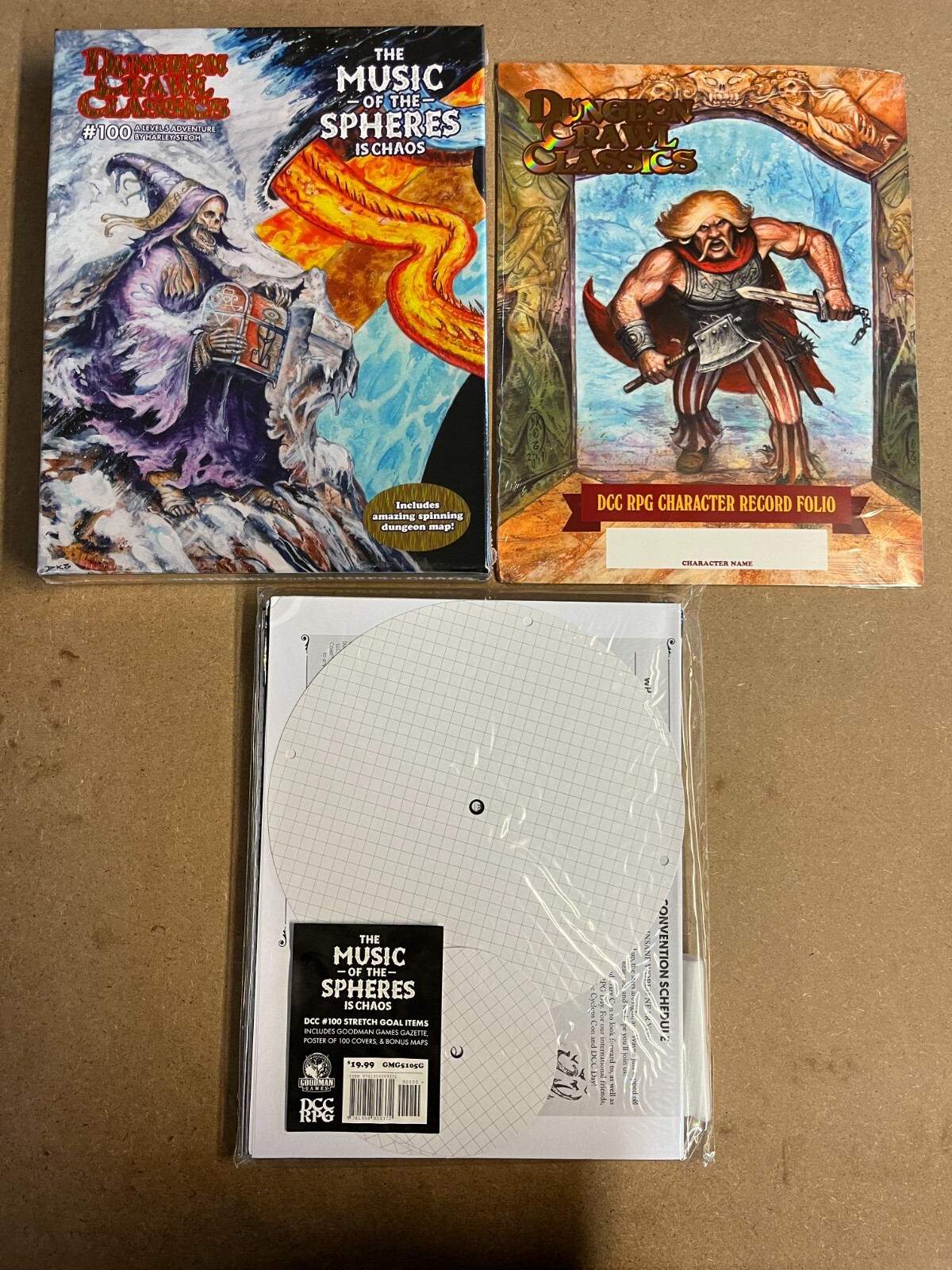 Dungeon Crawl Classics #100 The Music of the Spheres is Chaos Kickstarter Bundle