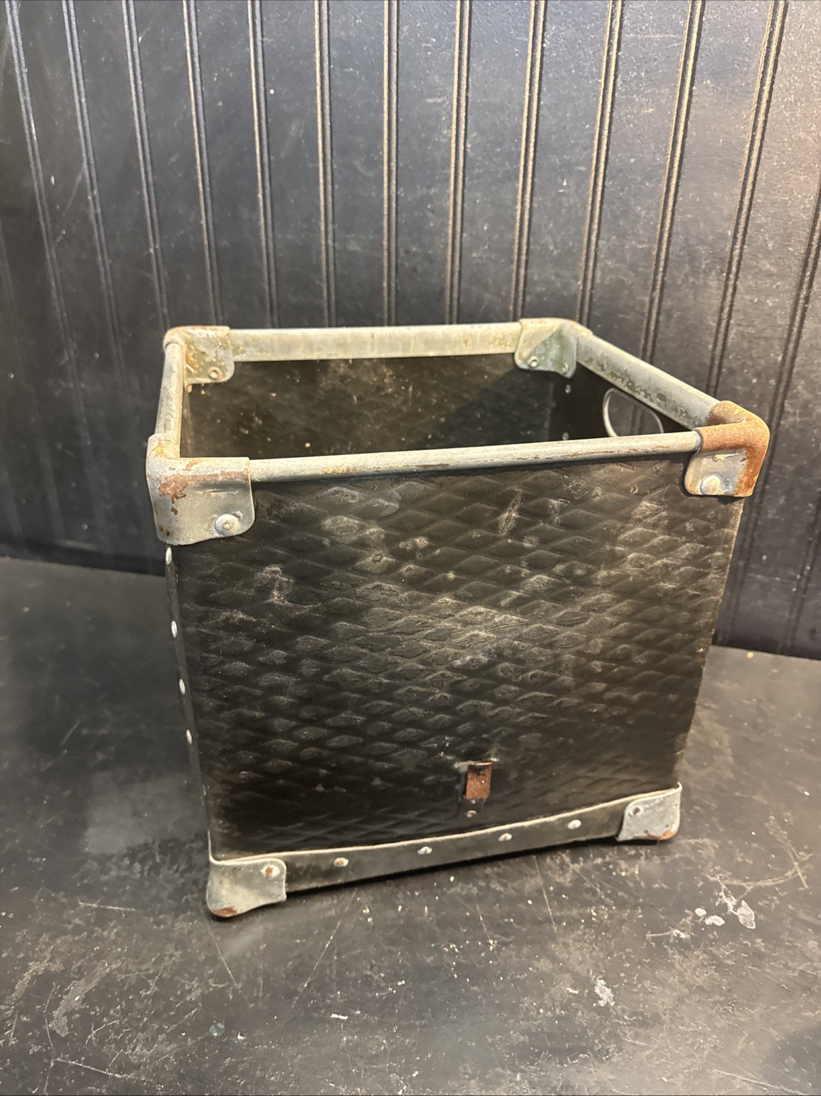 NVF Industrial Factory Kennett STACKABLE Vulcanized Fiber Storage Bin 10inx10in