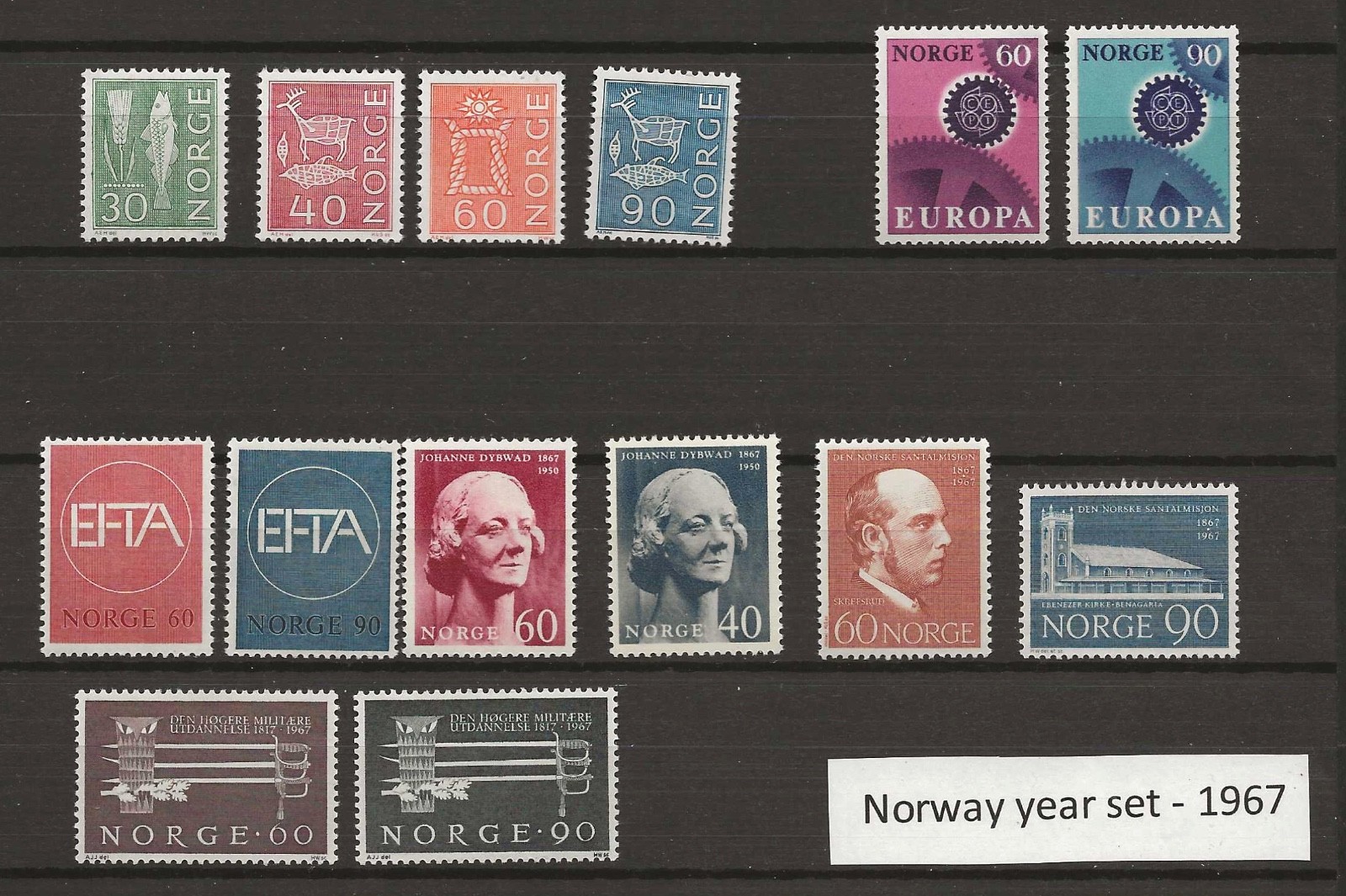 Norway 1967 year set MNH