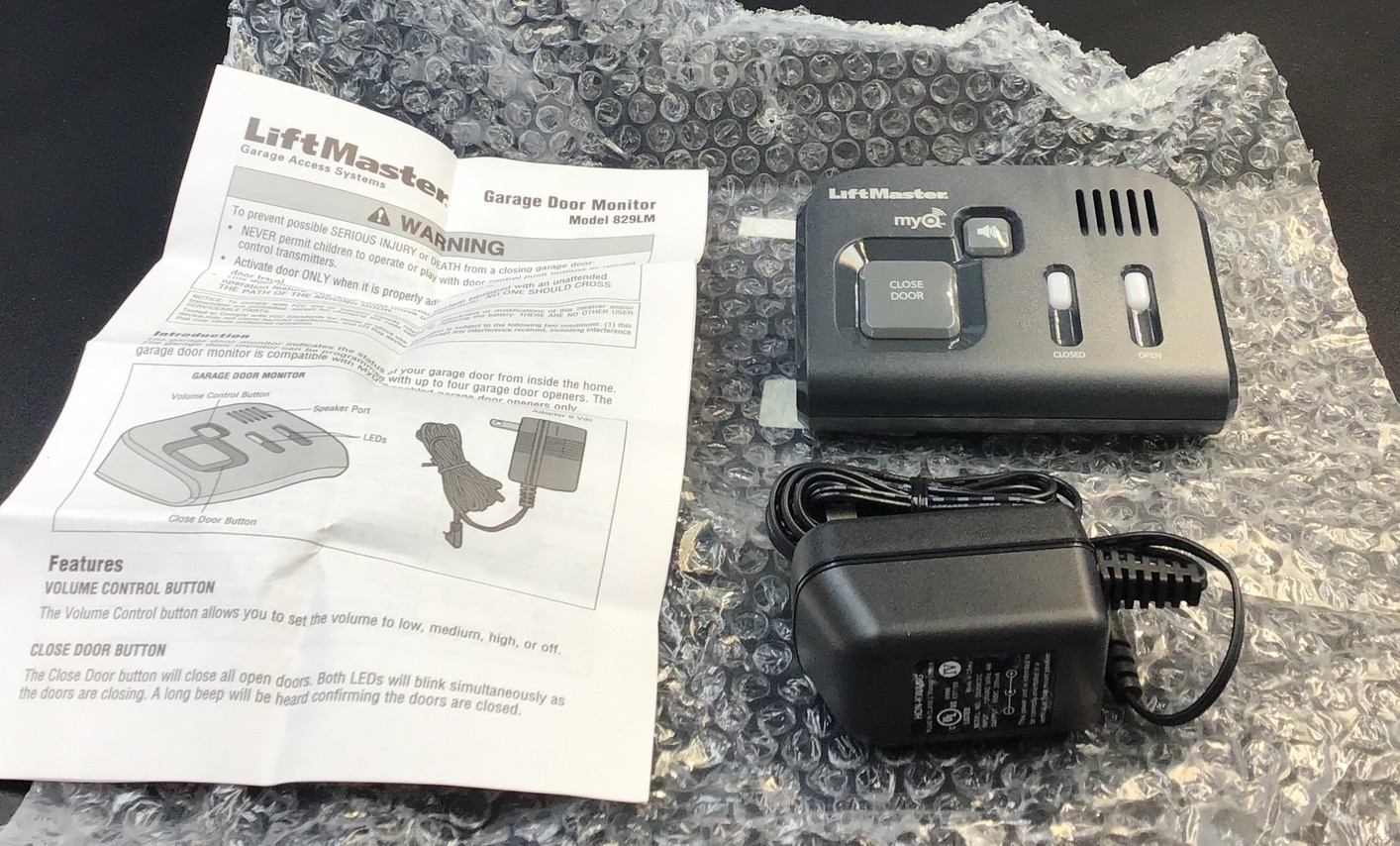 Liftmaster 829LM Garage Door Monitor MyQ Genuine OEM (New No Box)