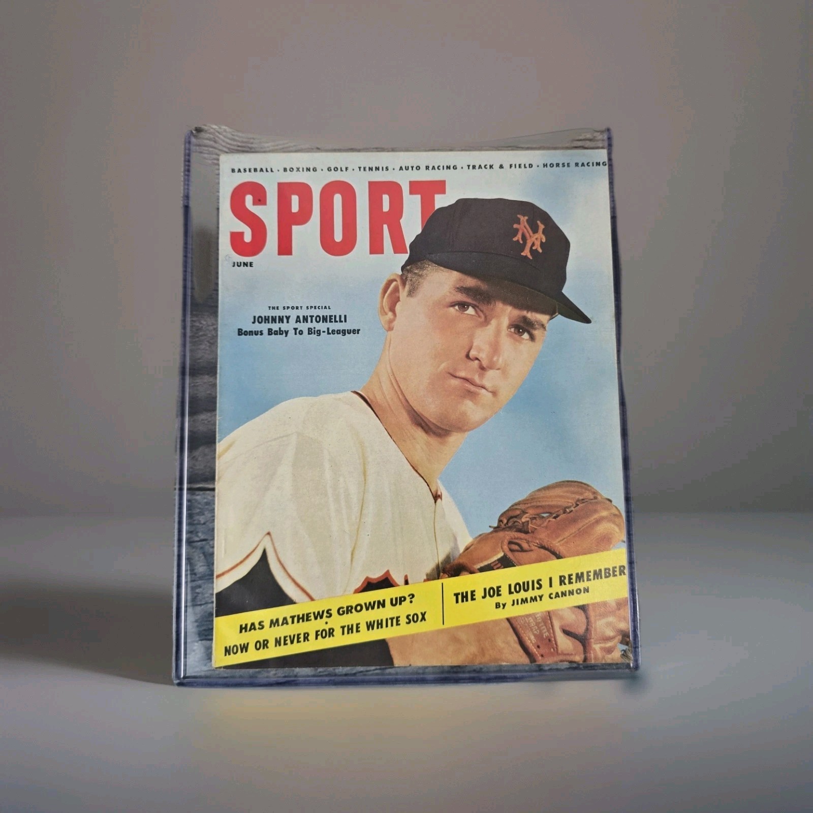 Sport Magazine June 1955 Johnny Antonelli NY Giants Baseball MLB Vintage Rare 50