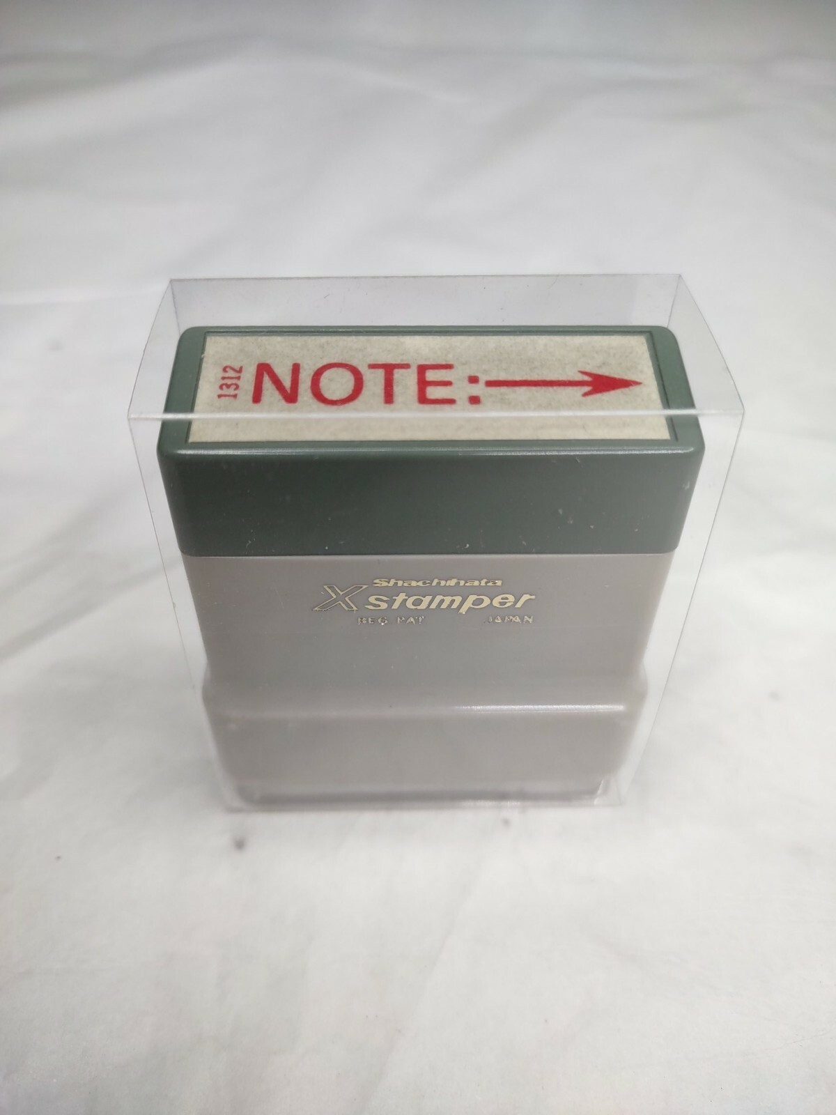 Vintage Xstamper "NOTE---- " Red Ink Stock No. 1312