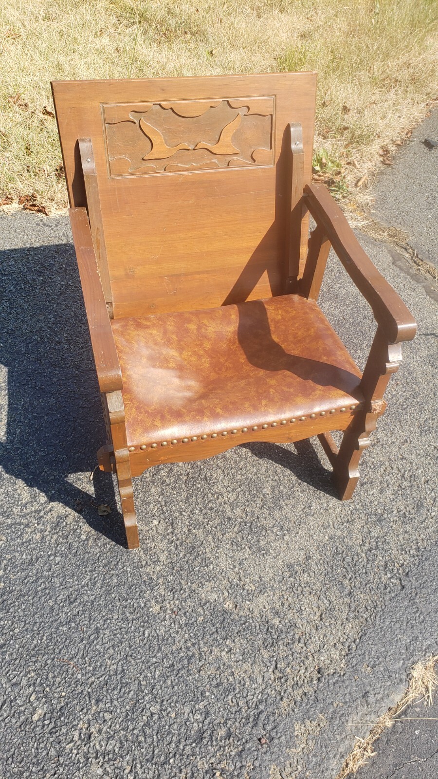Vtg F. Parker And Sons ? Metamorphic Convertible Monk Chair Table Solid Wood Whs