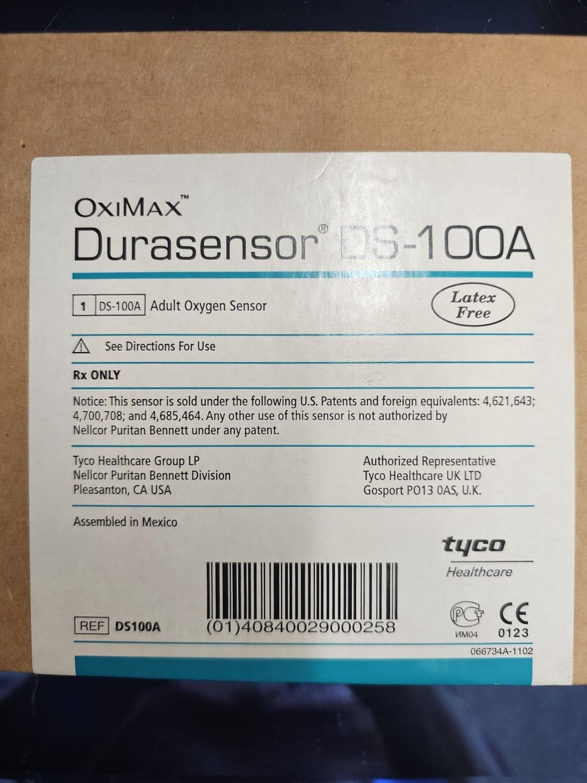 NELLCOR OxiMax Durasensor DS-100A