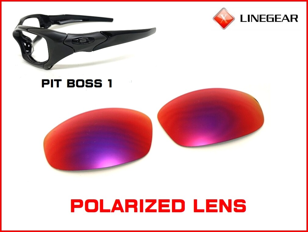 LINEGEAR UV420 Tanzanite - Polarized Lens for Oakley Pit Boss1 [PB1-TN-POLA]