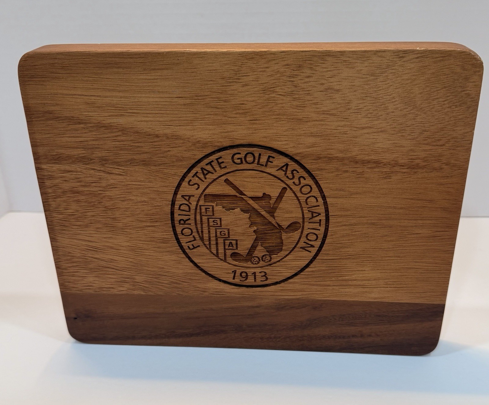 Florida State Golf Association 10x8 Wood Plaque Cutting Board Engraved Logo New