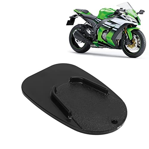 Motorcycle Kickstand Pad,Universal Side Foot Support Plate Kick Stand Black