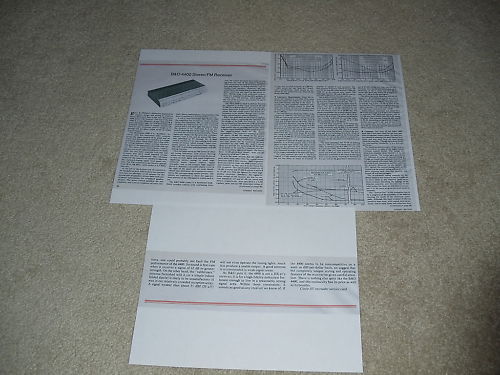 Bang & Olufsen 4400 Receiver Review, 3 pgs, 1977, Nice!