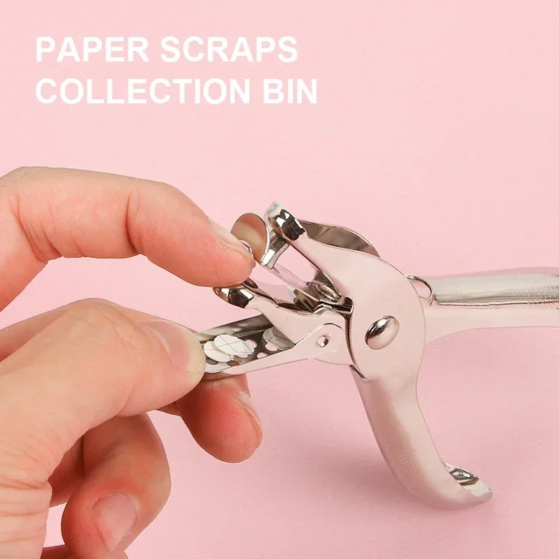 Single Hole Punch 8 Sheet Capacity 6Mm Diameter Hole Puncher Hand Paper Scrapboo