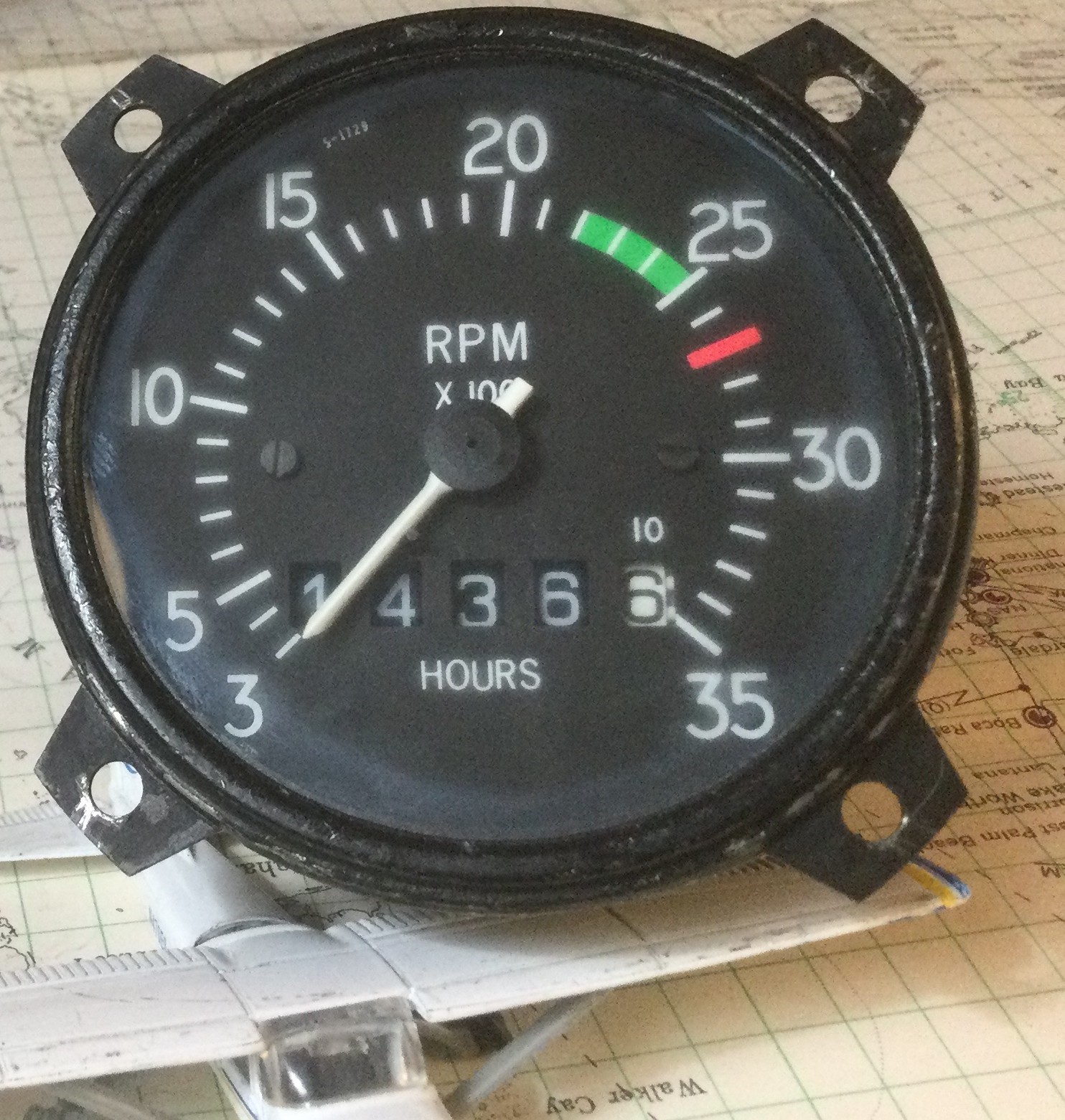 BF Goodrich/Cessna Mechanical Tachometer 0-3500 RPM C668020-0206 -Tested Good