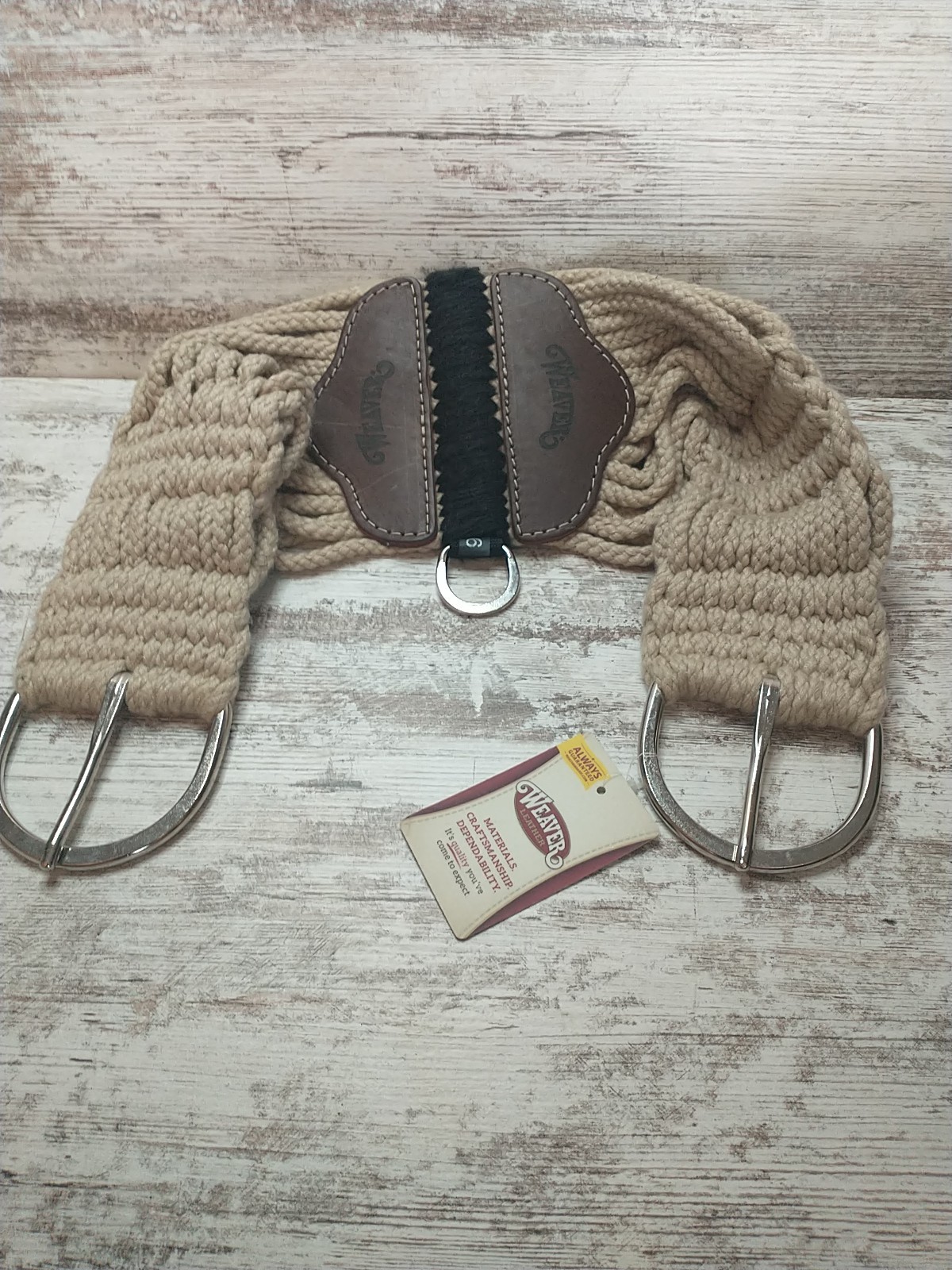 36" Weaver Leather Girth WL Roper Cinch 27 Strand