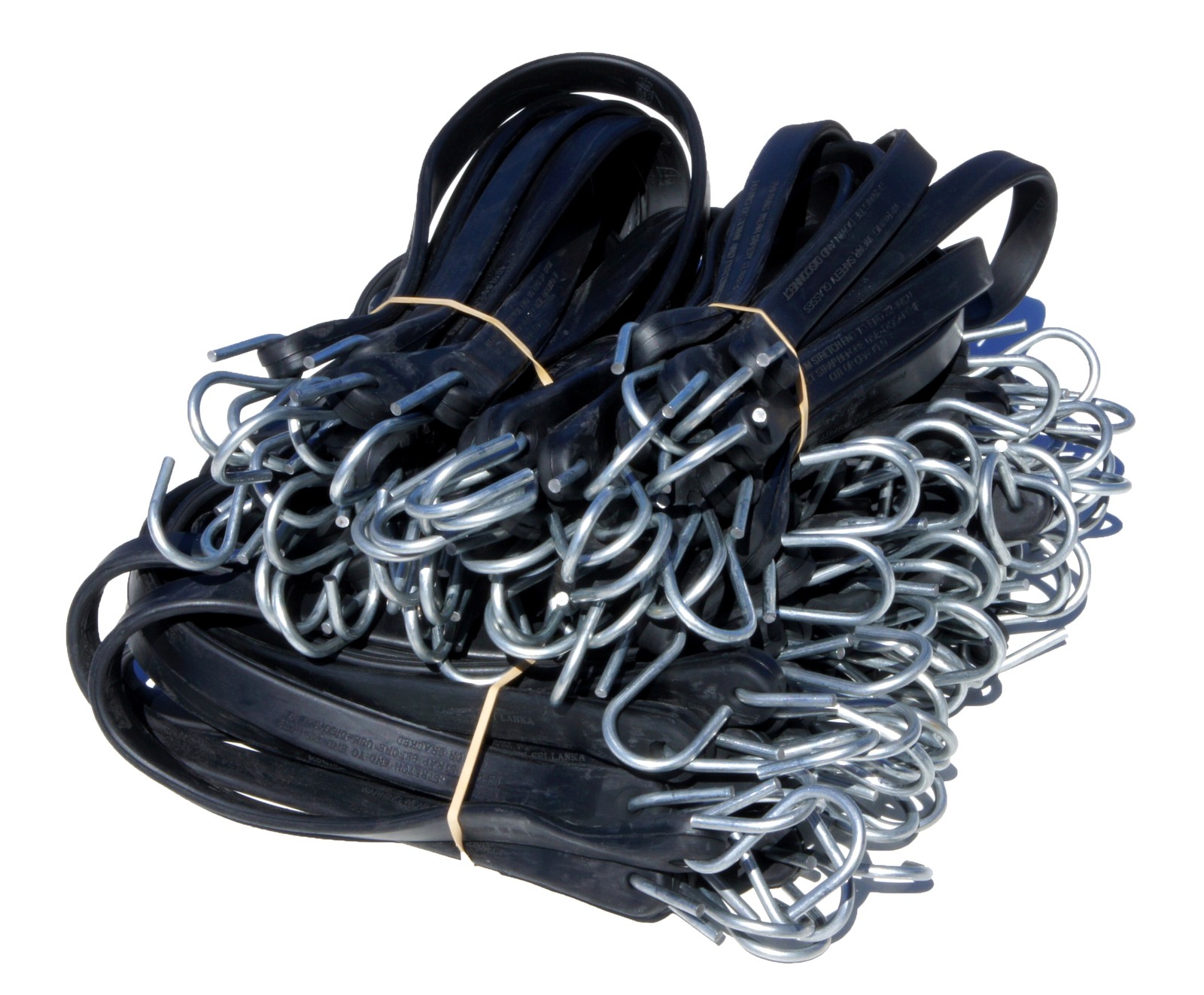 100mix Rubber Tarp Strap Flatbed Truck Trailer Farm Bungees Poly Tarp Tie Downs