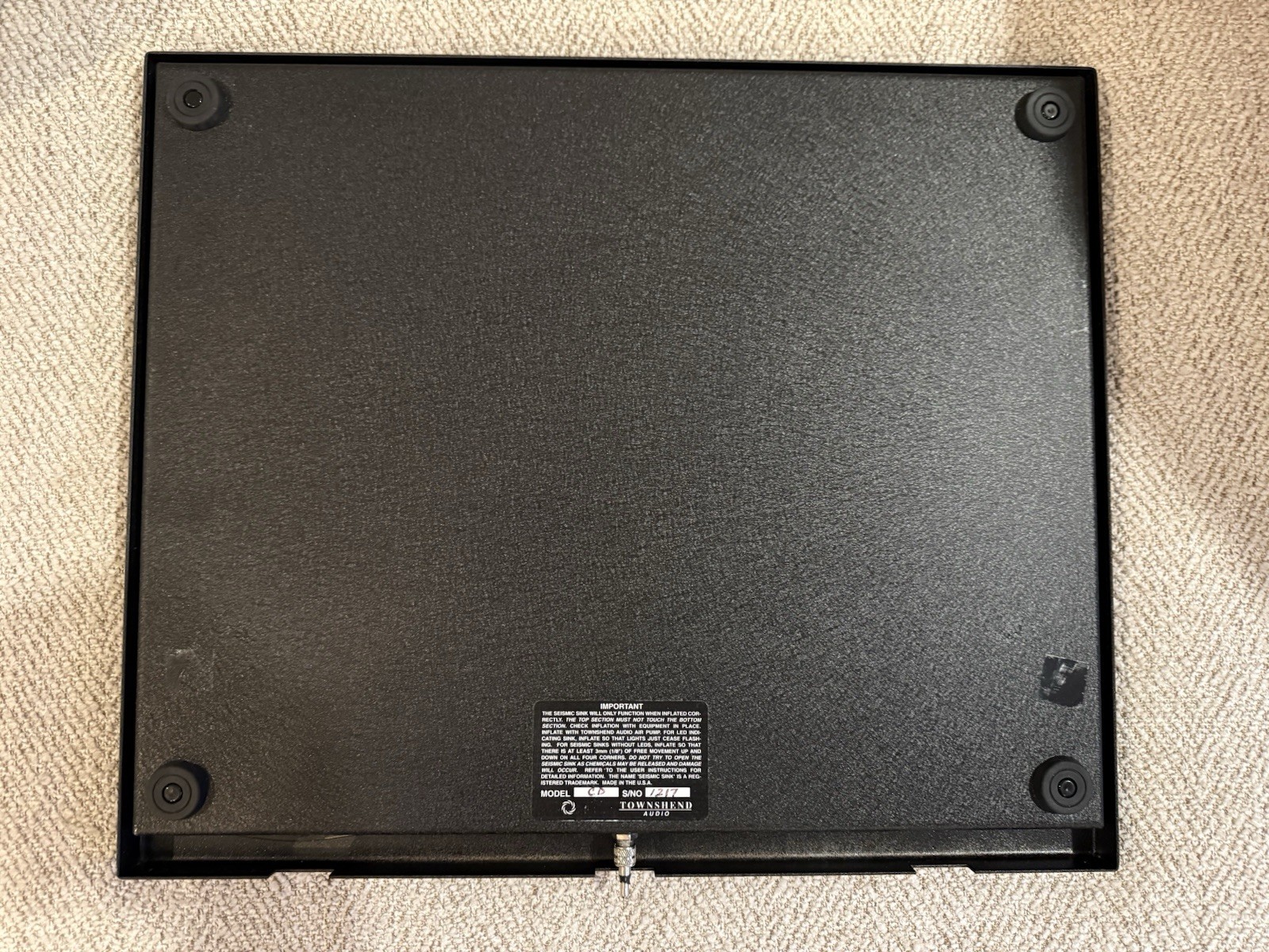TOWNSHEND AUDIO Seismic Sink Isolation Platform
