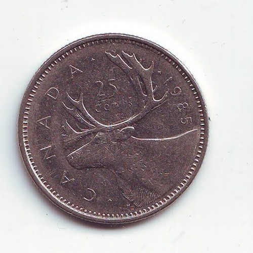 CANADA - 25 Cents - Elizabeth II 1985 - Nickel • 5.05 g • ⌀ 23.88 mm
