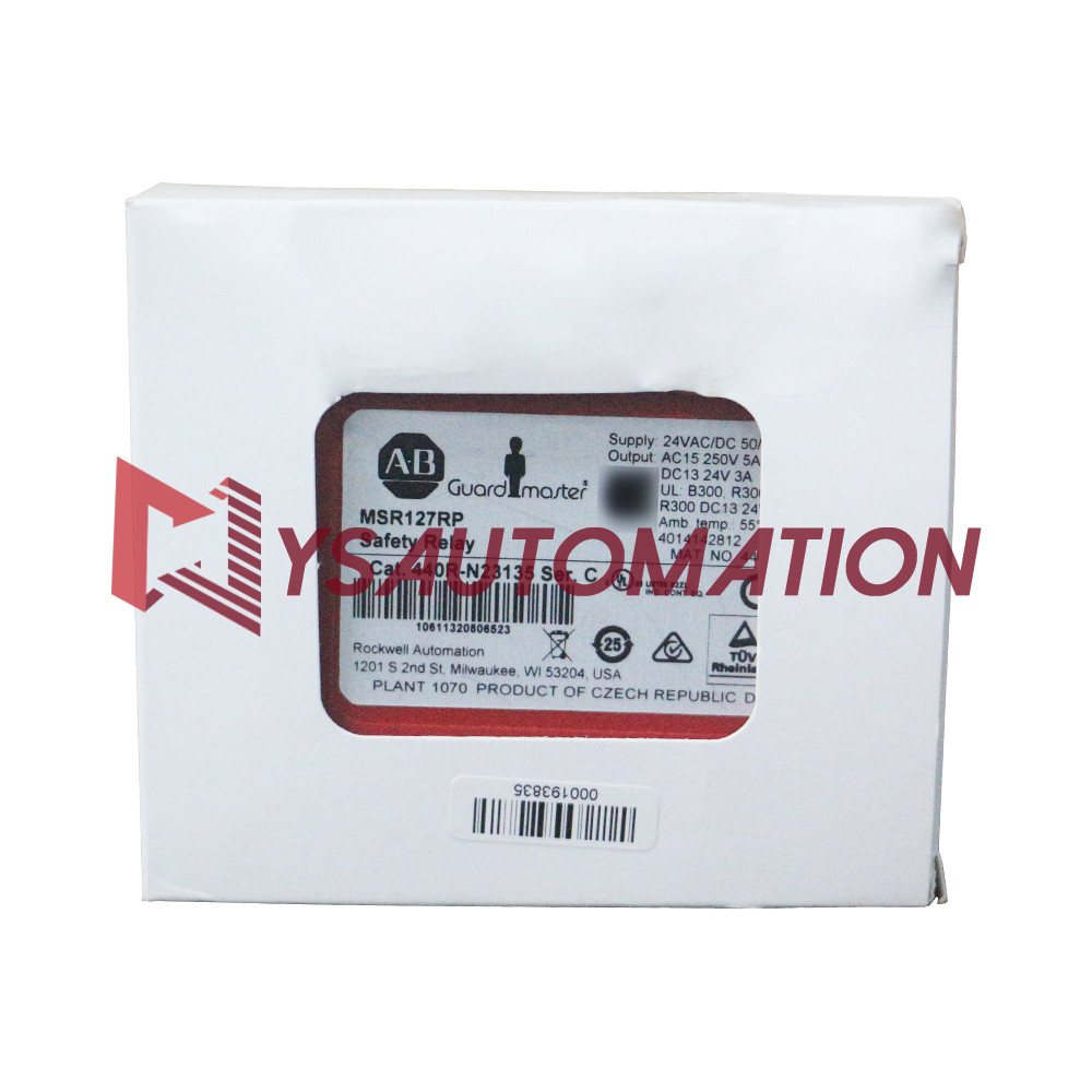 New Allen-Bradley 440R-N23135 Safety Relay Manual Monitored Removable 24V AC/DC