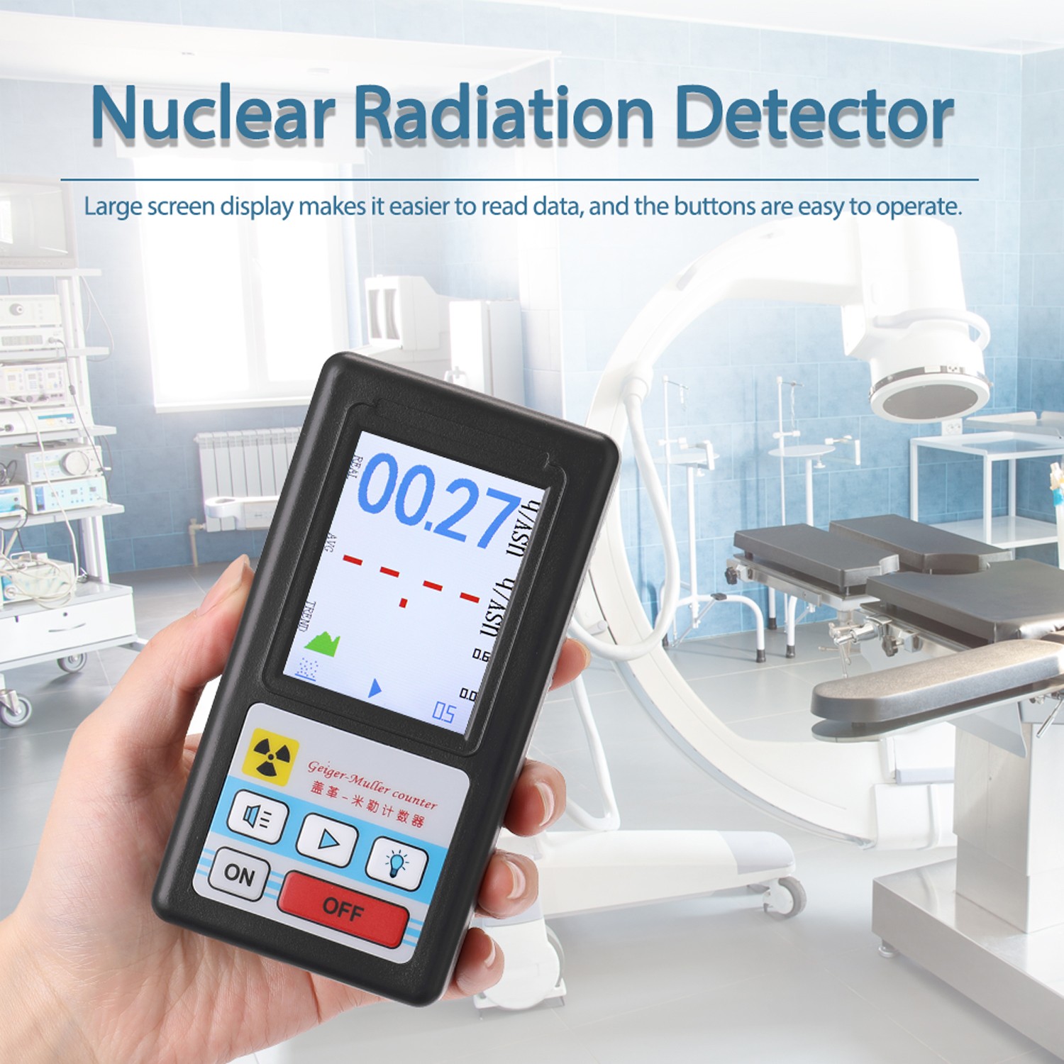 Counter Radiation Detector Beta Gamma X Personal Dosimeter V1