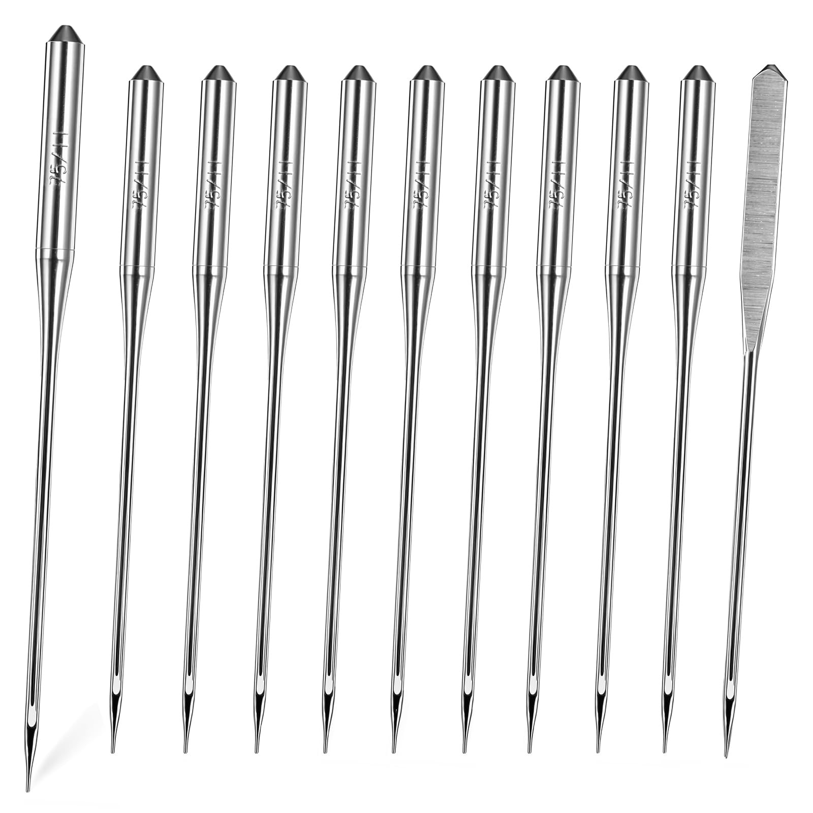 Singer Brother 100 Pcs Universal Sewing Machine Needles - Size 75/11, silver
