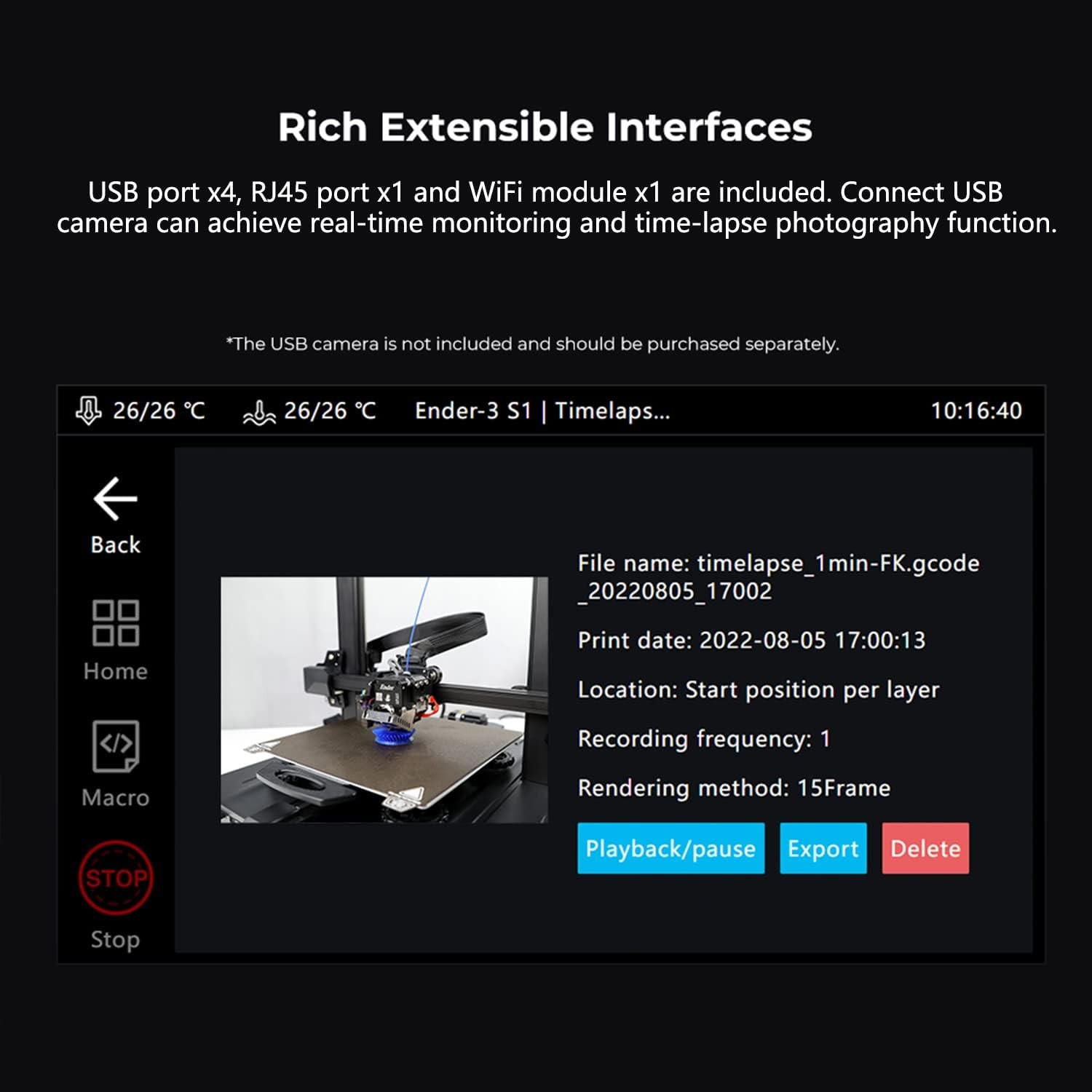 【Refurbished】Creality HD Nebula Camera for 3D Printers