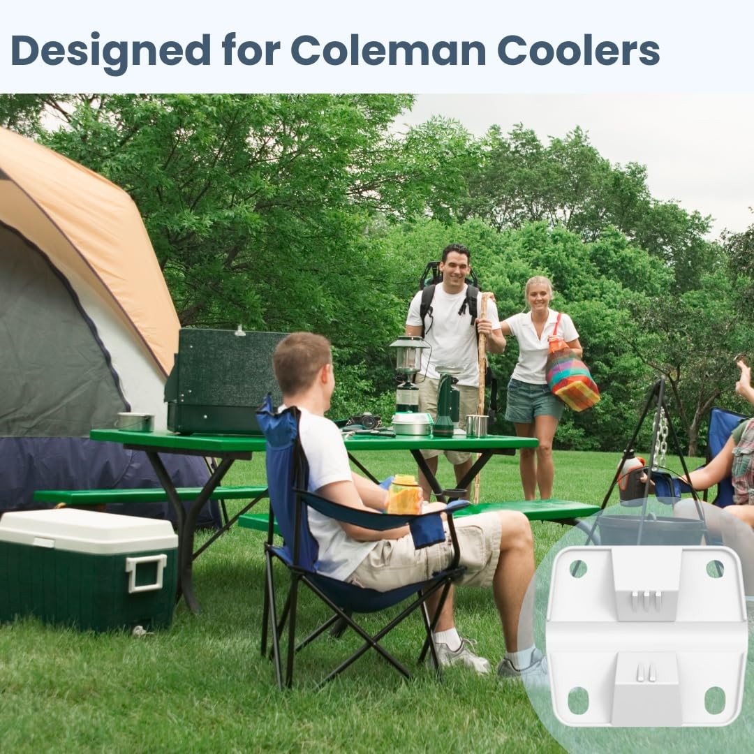 Cooler Hinges for Coleman,4 Pack Ice Chest Hinges Threaded Compatible, Campin...