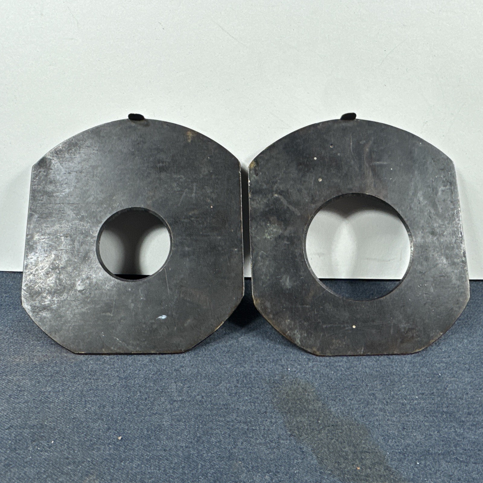2 Large Brass Waterhouse Aperture Stops for Antique Lens