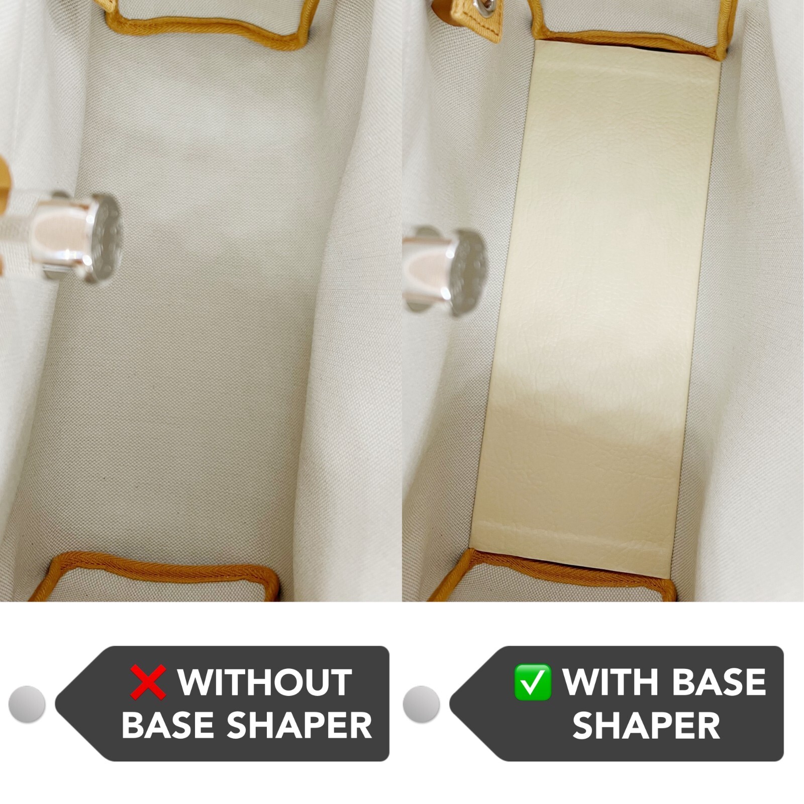 Base Shaper Bag Insert Saver for HERMES Herbag 31 Zip Bag