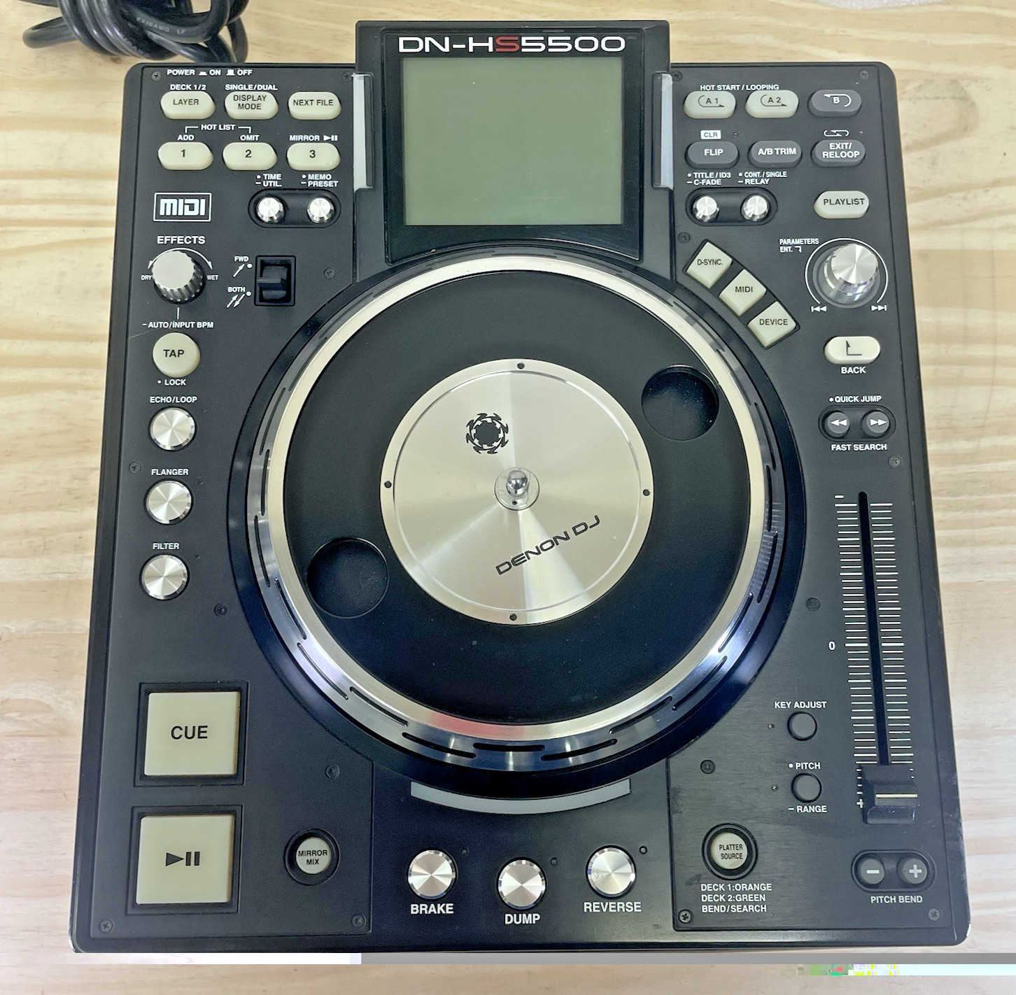 DENON DN-HS5500 Digital Media Player DJ CD USB Powers On *PREOWNED* #E107