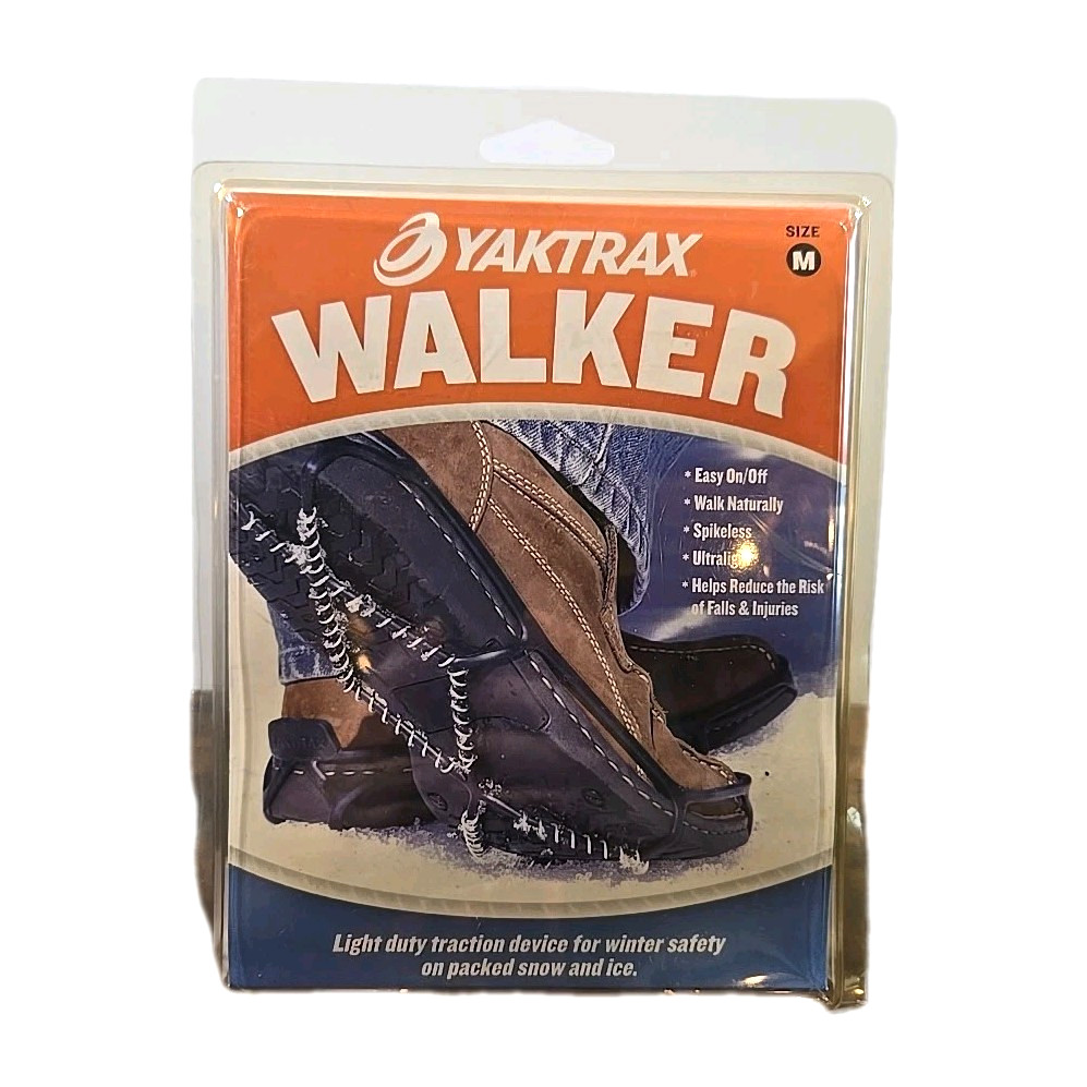 New Yaktrax Walker Light Duty Traction For Snow And Ice Size Medium