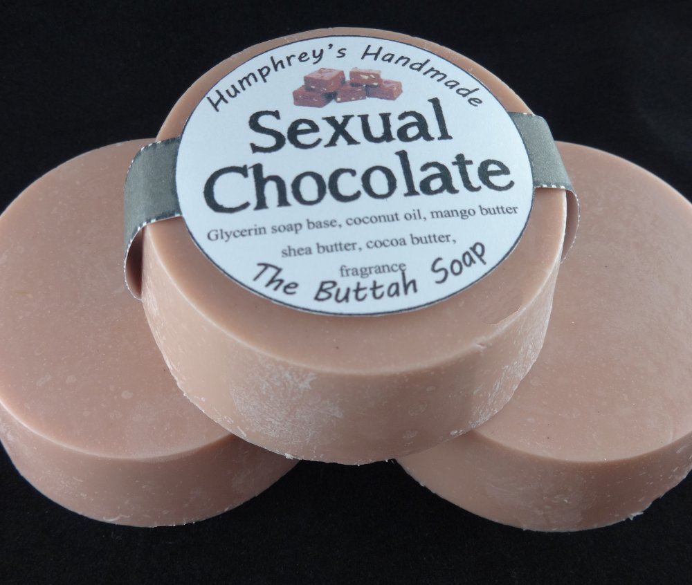 SEXUAL CHOCOLATE Soap, Coco Fudge Moisturizing Soap, Cocoa Shea Mango Butter