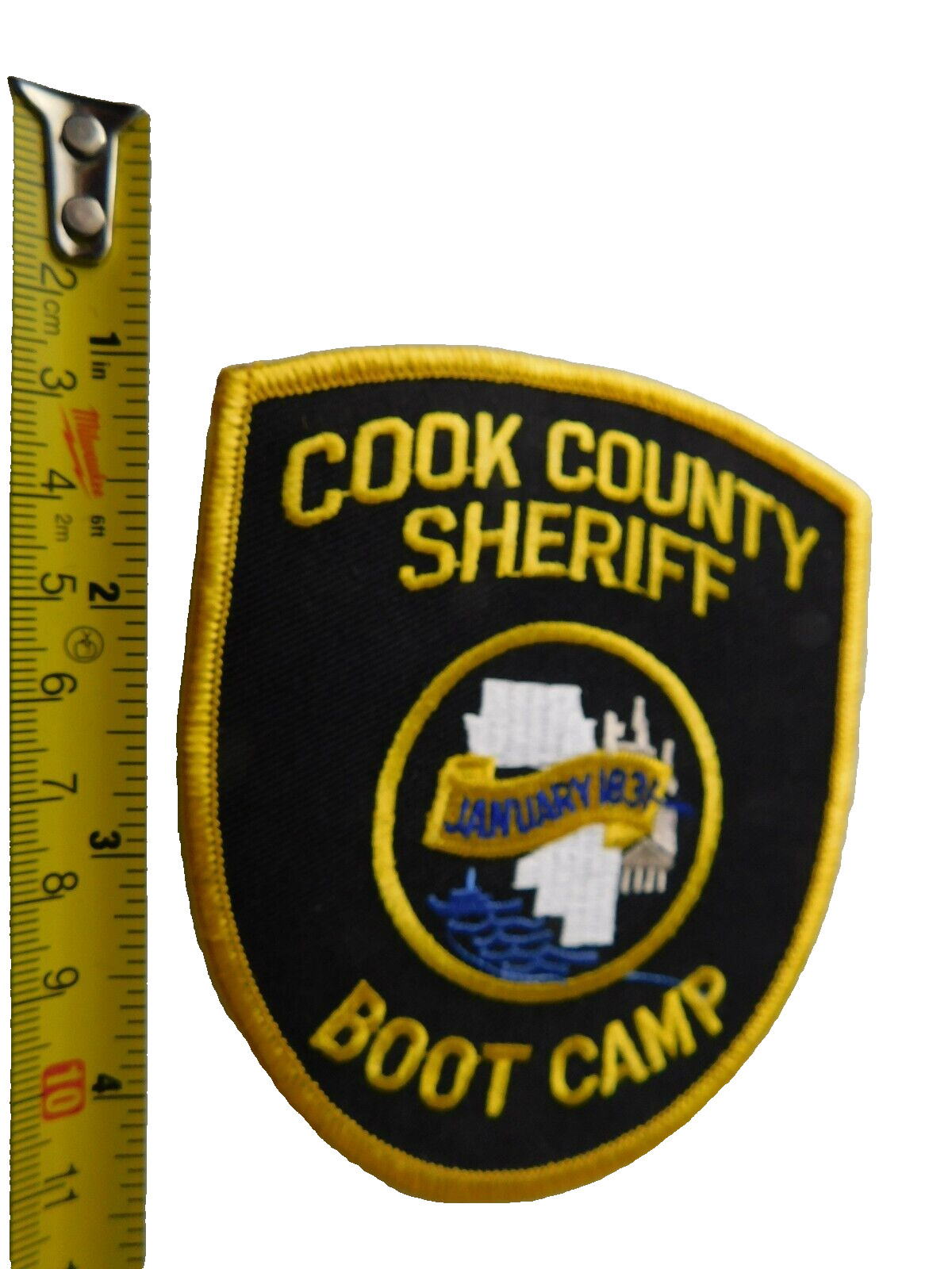 COOK COUNTY SHERIFF BOOT CAMP PATCH SHOULDER CREST ILLINOIS POLICE COLLECTOR