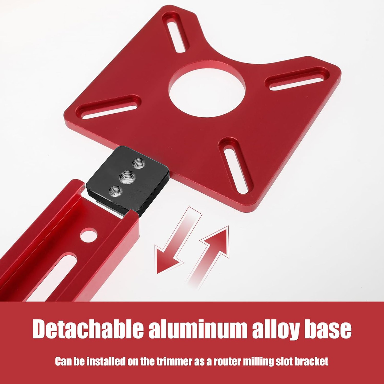 Router Milling Groove Bracket Adjustable Router Circle Cutting Jig & Edge Guide