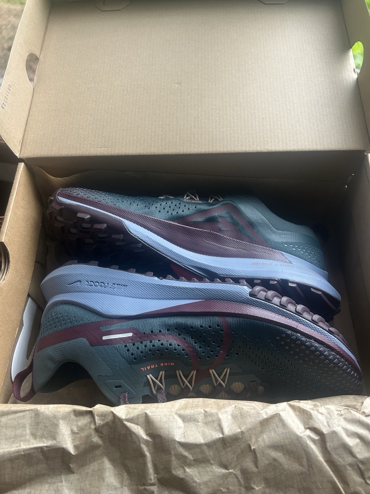 Nike React Pegasus Trail 4 Men's Running Shoes Deep Jungle/Night Maroon