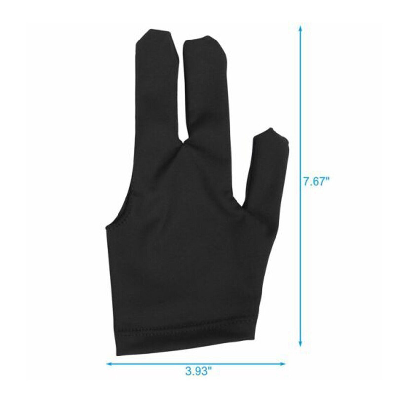 20PCS 3 Fingers Billiard Cue Pool Gloves Snooker Left Hand Nylon Accessories NEW