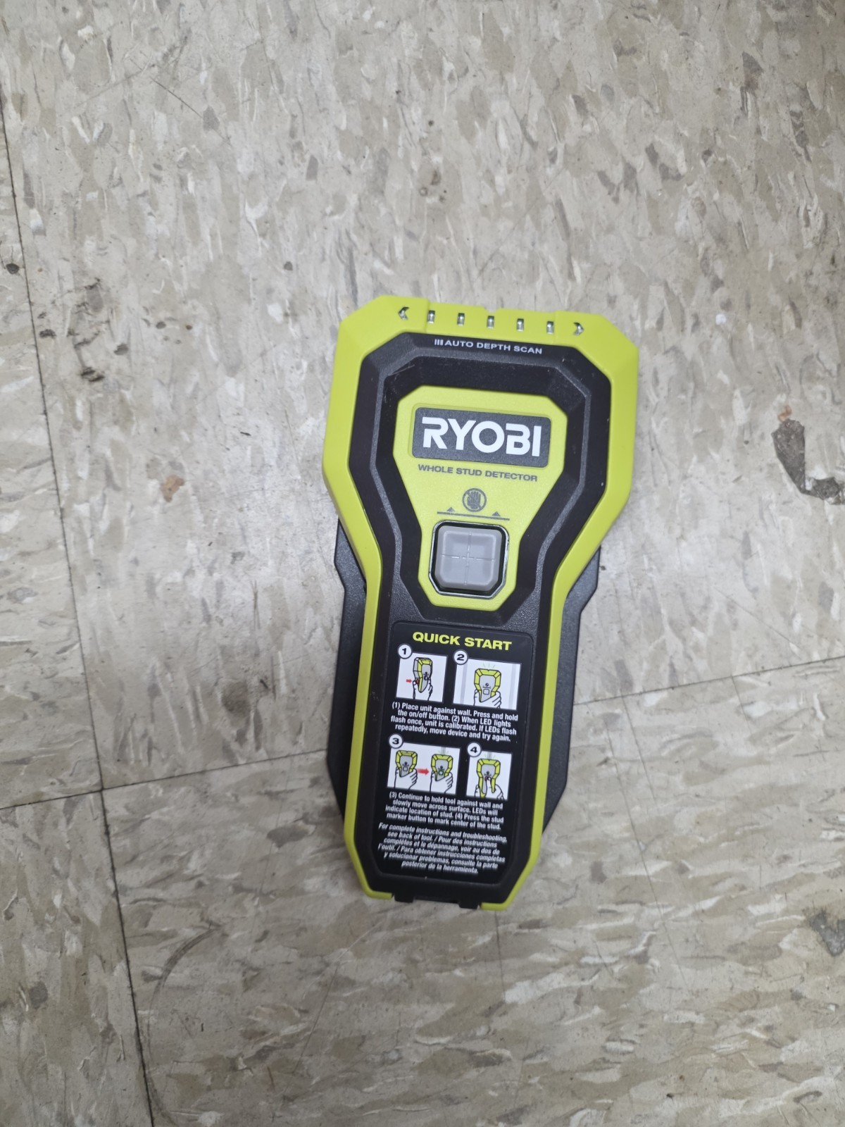 RYOBI ESF5002 Whole Stud Finder Auto Depth Scan Tech Hand-Held Multiple LED