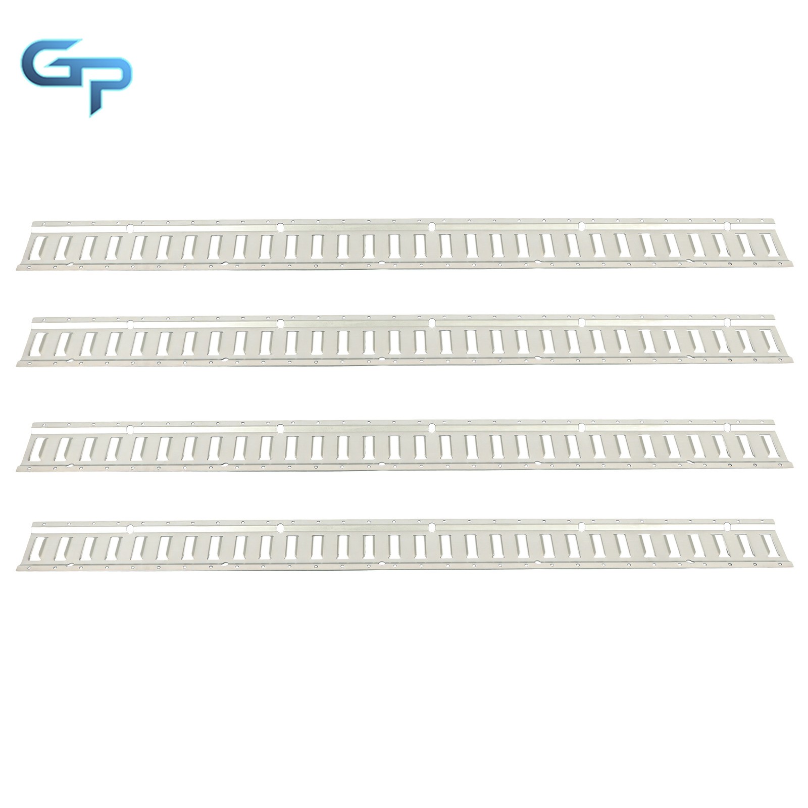 4 Pack 5' E Track Tie Down Rail Kit For Truck Trailer Cargo Van Utility