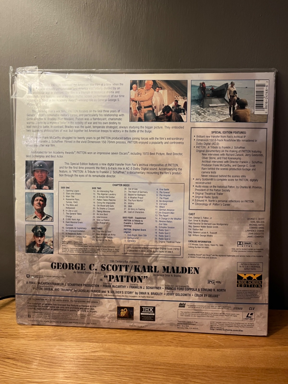 Patton (1997, Laserdisc, 0414885) 1970 Widescreen Special Edition THX