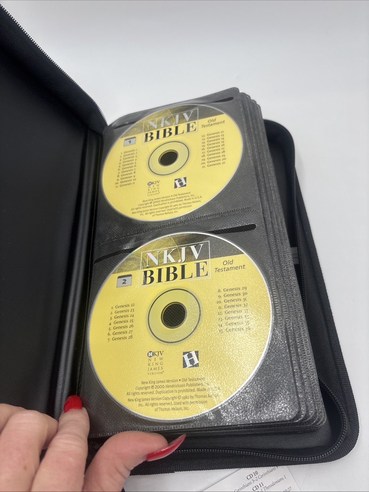 Old & New Testaments NKJV BIBLE Audio CD Hendrickson 2000 COMPLETE Carrying Case
