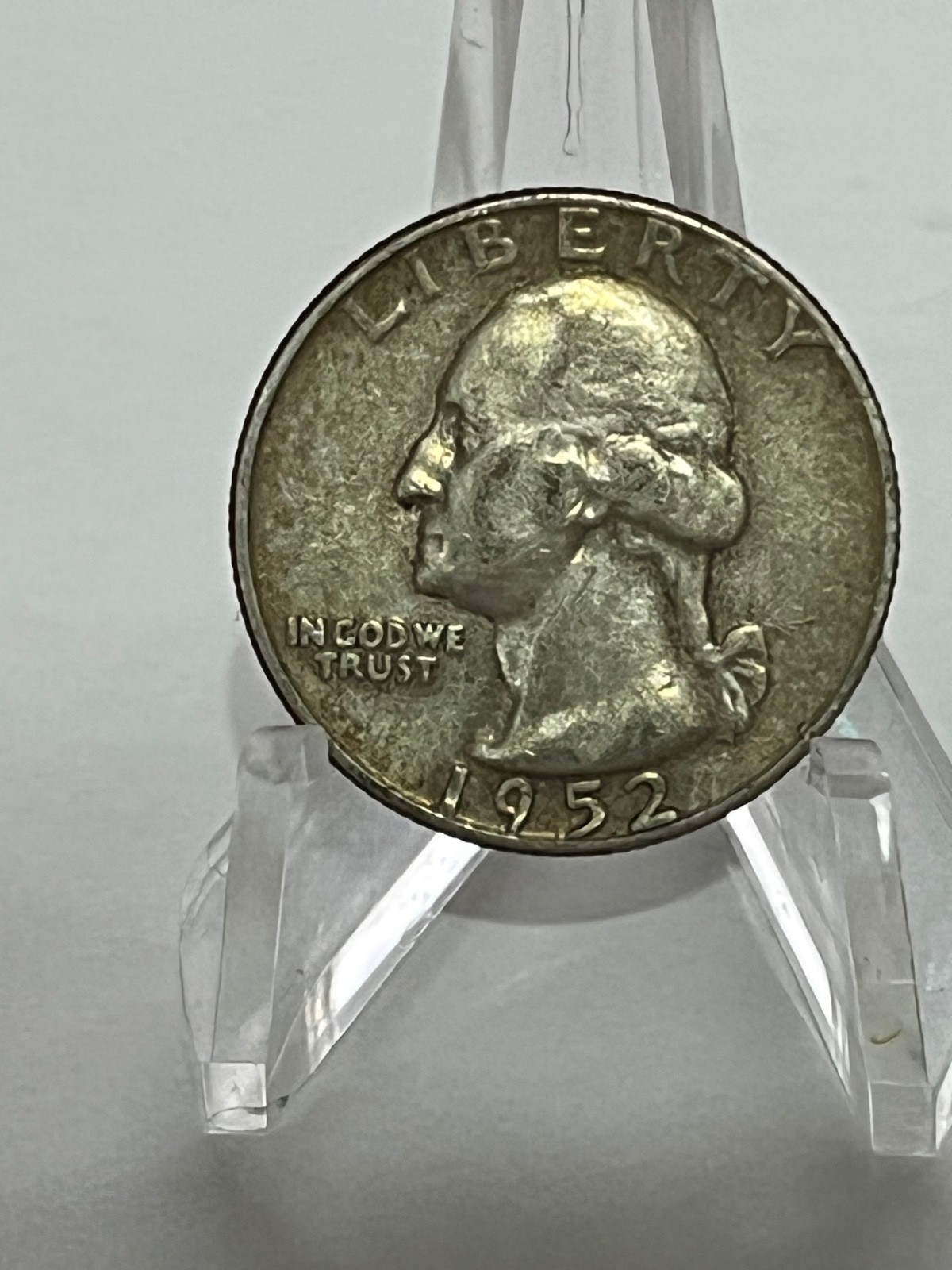 1952 D Washington Silver Quarter 25c Circulated # TA41