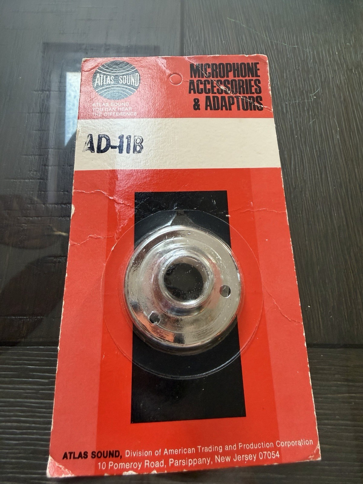 NEW Atlas Sound AD-11B Female Microphone Table-Mount Flange - Sealed Packaging